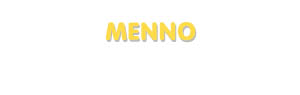 Der Vorname Menno