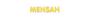 Der Vorname Mensah