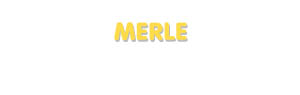 Der Vorname Merle