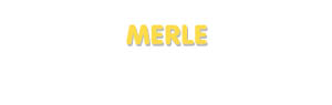 Der Vorname Merle