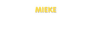 Der Vorname Mieke