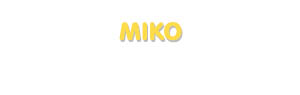 Der Vorname Miko