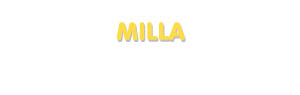 Der Vorname Milla