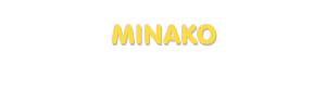 Der Vorname Minako