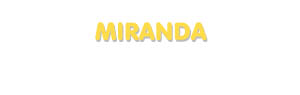 Der Vorname Miranda