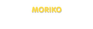 Der Vorname Moriko