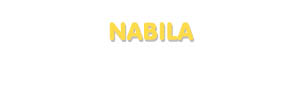 Der Vorname Nabila