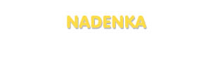 Der Vorname Nadenka