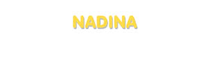 Der Vorname Nadina