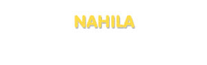 Der Vorname Nahila