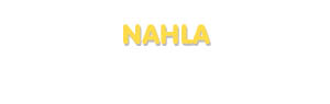 Der Vorname Nahla