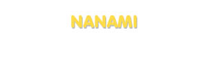 Der Vorname Nanami