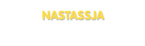 Der Vorname Nastassja