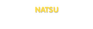Der Vorname Natsu