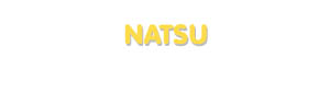 Der Vorname Natsu