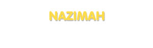 Der Vorname Nazimah
