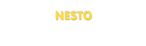 Der Vorname Nesto