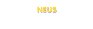 Der Vorname Neus