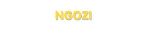 Der Vorname Ngozi
