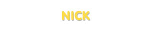 Der Vorname Nick