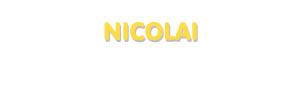 Der Vorname Nicolai