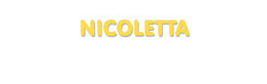 Der Vorname Nicoletta