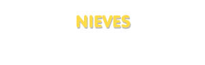Der Vorname Nieves