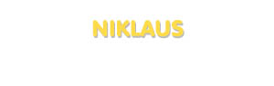 Der Vorname Niklaus