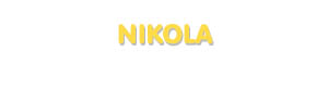 Der Vorname Nikola