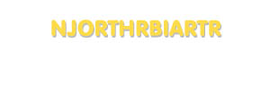 Der Vorname Njorthrbiartr