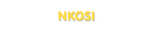 Der Vorname Nkosi