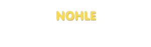 Der Vorname Nohle