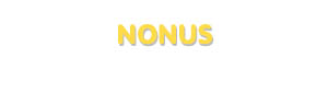 Der Vorname Nonus