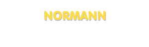 Der Vorname Normann