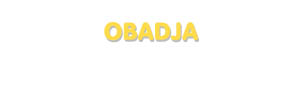 Der Vorname Obadja