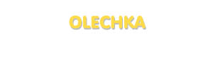 Der Vorname Olechka