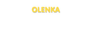 Der Vorname Olenka