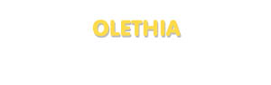Der Vorname Olethia