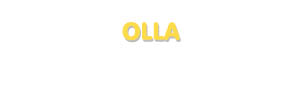 Der Vorname Olla