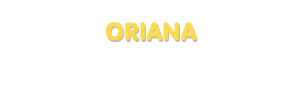 Der Vorname Oriana