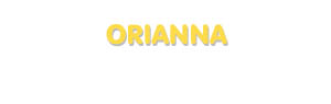 Der Vorname Orianna
