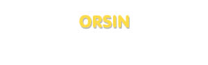 Der Vorname Orsin