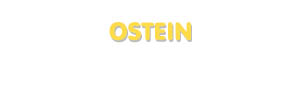 Der Vorname Ostein