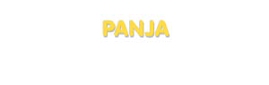 Der Vorname Panja