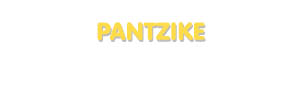 Der Vorname Pantzike