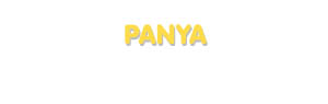 Der Vorname Panya