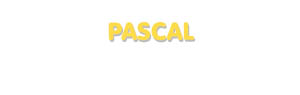 Der Vorname Pascal
