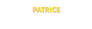 Der Vorname Patrice