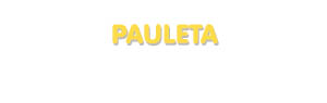 Der Vorname Pauleta