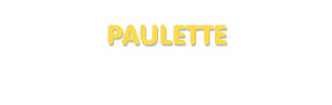 Der Vorname Paulette